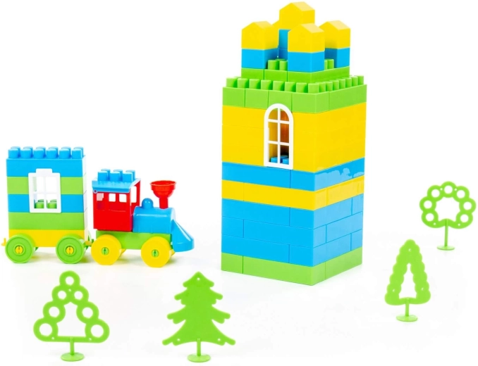 Hautes tours et petit train pour un monde imaginaire