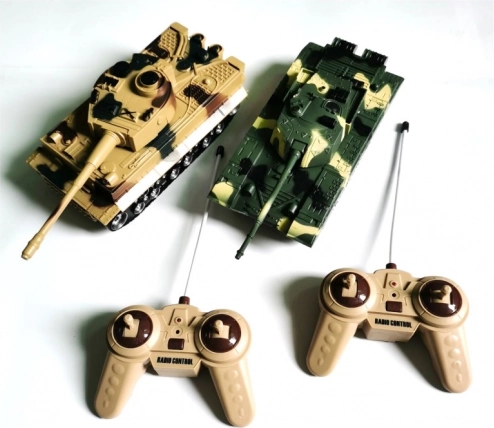 RC-tanks – set van twee op afstand bestuurbare tanks