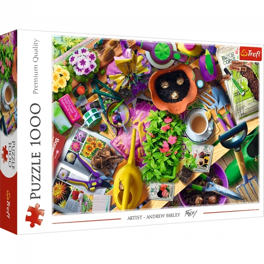 Puzzel 1000 stukjes – Opruimen in de tuin TREFL