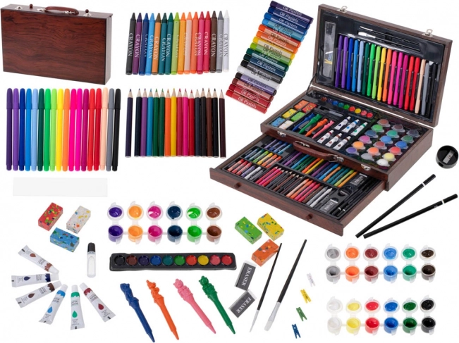 Wooden Art Set 123 Pieces