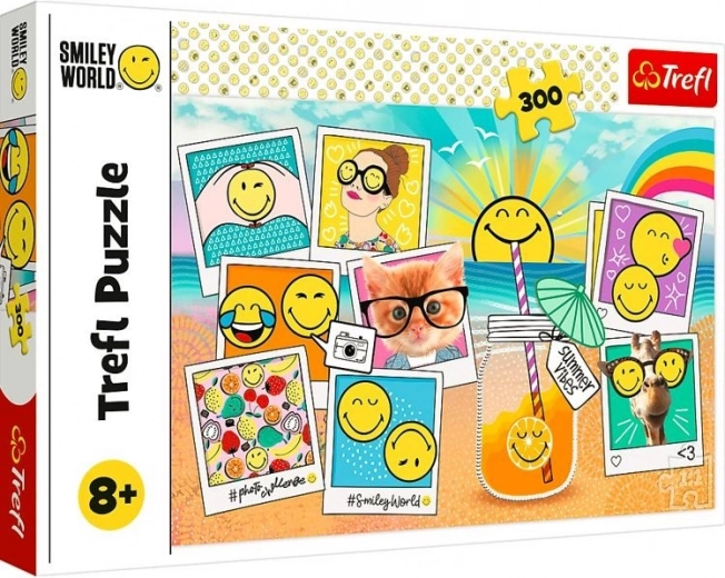 Puzzle mit 300 Teilen Smiley in den Ferien