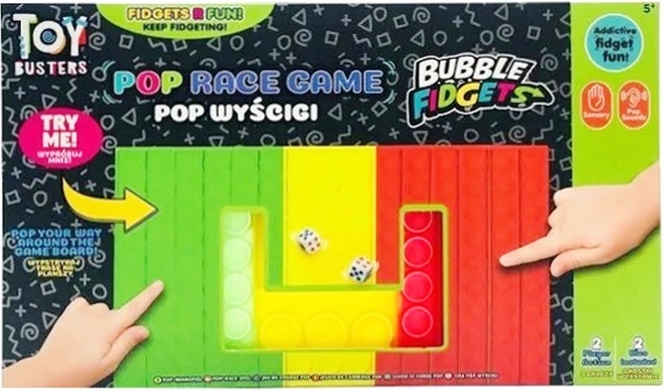 Board Game TOY BUSTERS Pop Race – racing game for 2 players