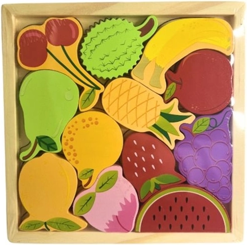 Puzzle en bois – fruits et légumes
