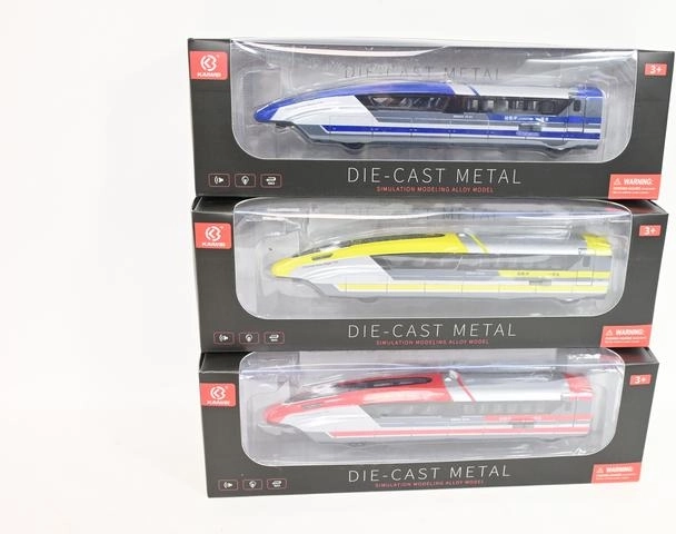 Metal Battery-Powered High-Speed Train with Lights and Sounds