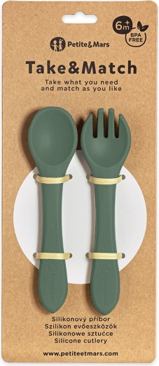 Petite&Mars Silikonbesteck Take&Match Desert Sand 6m+