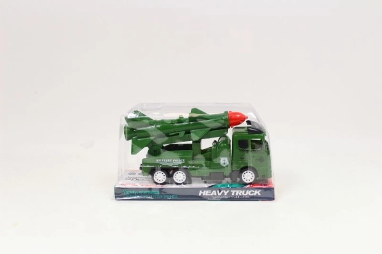 Militaire auto met raketwerper