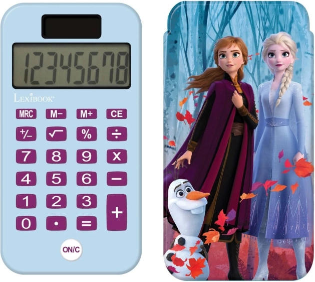 Lexibook calculatrice de poche Frozen – calculatrice pour enfants avec couvercle coulissant