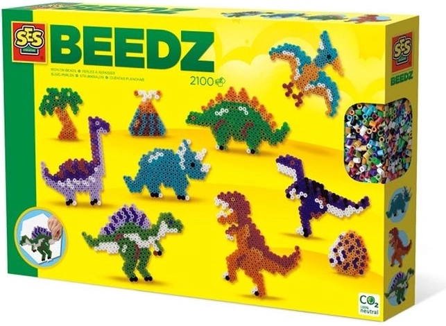 SES Creative Beedz strijkkralen dinosaurussen 2100 stuks