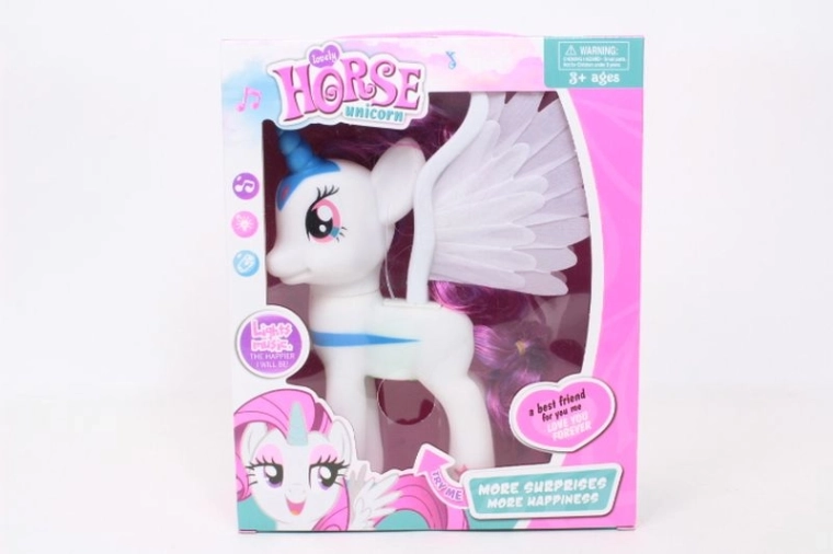 Licorne/poney pour enfants avec lumière et son