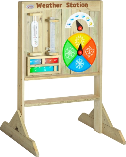 Classic World educational 2-in-1 activity board with chalk side – learning time and weather