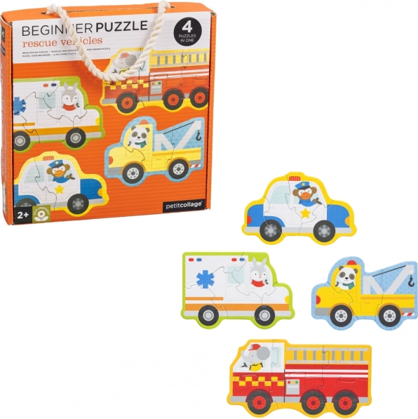 Kinderpuzzle Rettungsfahrzeuge Petit Collage