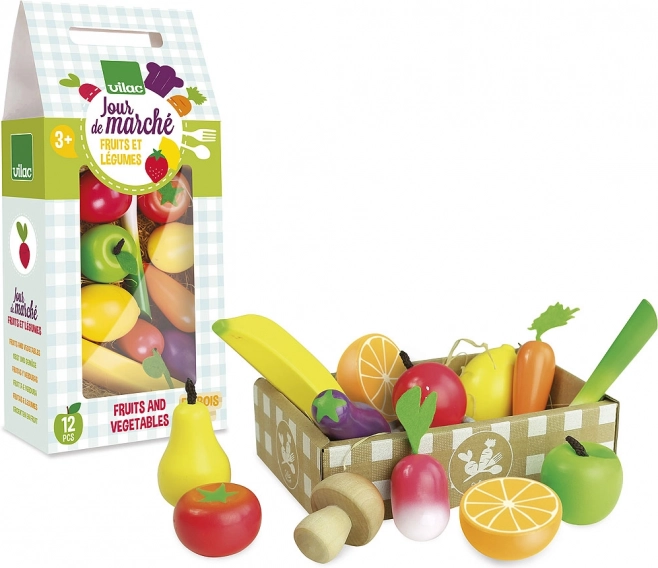 Vilac set en bois de fruits et légumes
