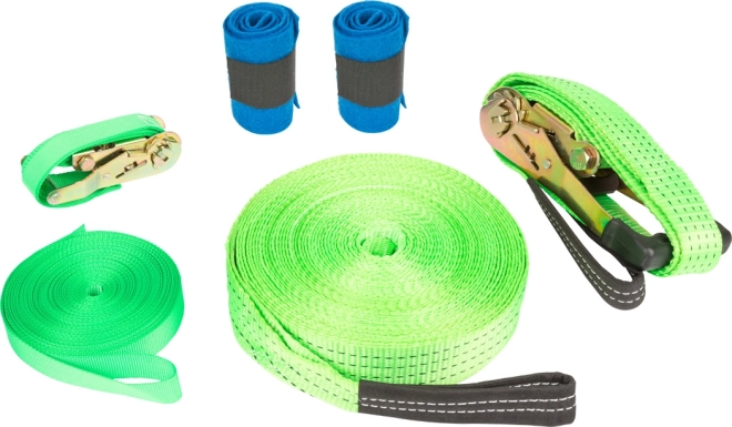 Ensemble Slackline avec protection des arbres