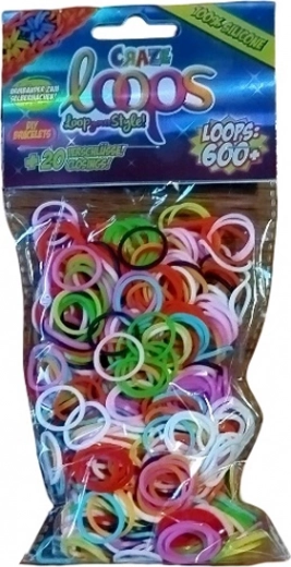 CRAZE LOOM elastiekjes set 600 stuks