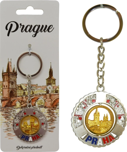 Prague Keychain – stylish souvenir with a city motif