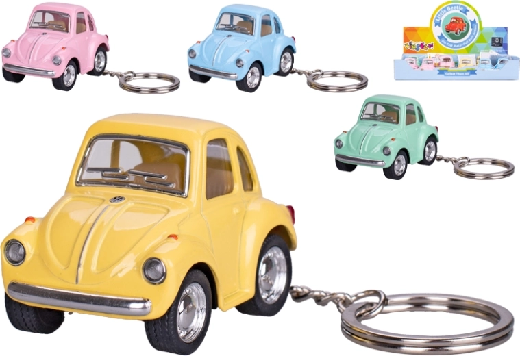 Sleutelhanger Kinsfun Volkswagen Beetle met terugtrekfunctie