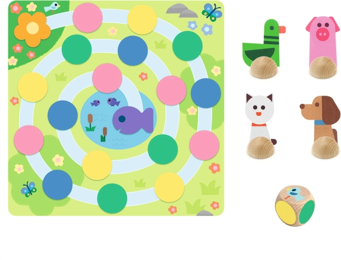 Dice game: colors, counting, and first tactics