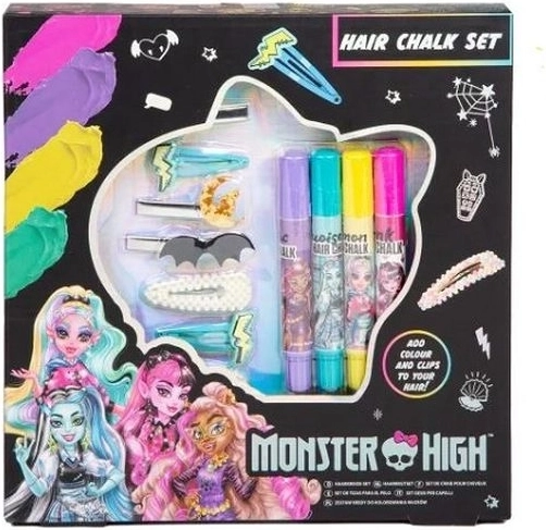 Monster High Haarkreide – Set mit Haarspangen