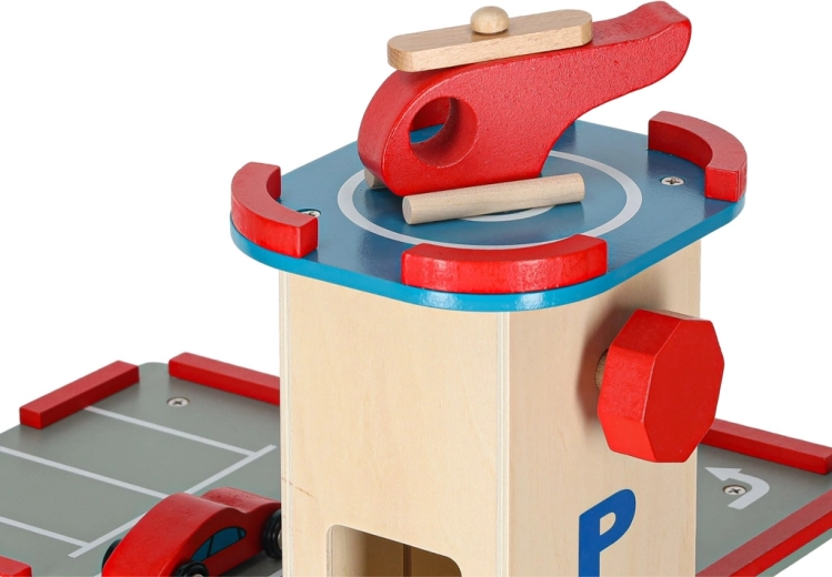 Multiple levels and helipad for even more fun