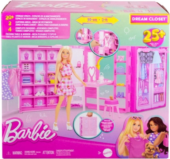 BARBIE Dream Closet with outfits and accessories (doll not included)