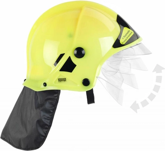 Casque de pompier pour enfant jaune KLEIN avec effet lumineux