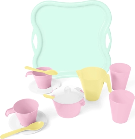 WADER PartyTime kids coffee set with tray, Cool Mint
