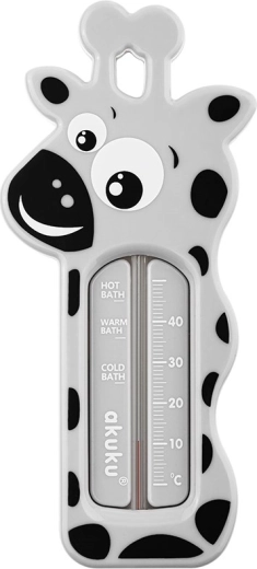 thermomètre de bain pour bébé Akuku girafe gris