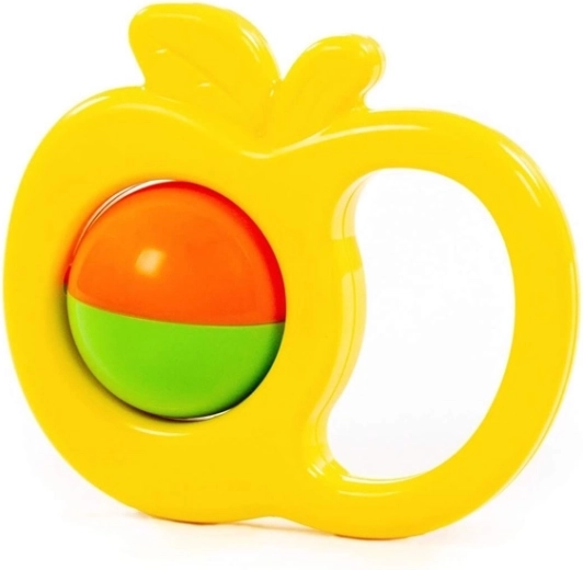 Rotating center with a pleasant rattle sound