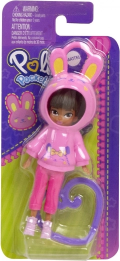 Polly Pocket Figure Bunny – Hanging Mini Doll