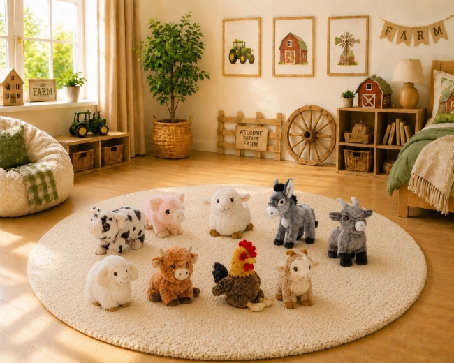 Keeleco Farm : les animaux de la ferme pour la chambre des enfants