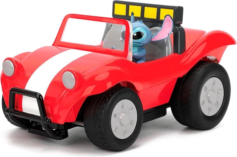 Sporty buggy with Stitch at the wheel