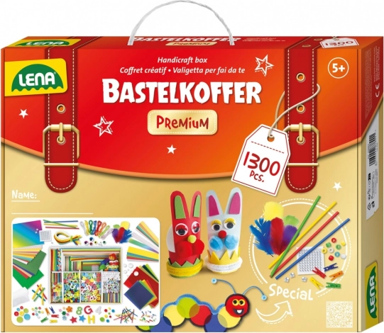 Lena creatieve koffer voor kleine knutselaars premium – 1300 delen