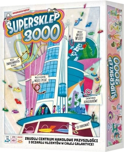 Rebel Supershop 3000 – a strategic board game about building a futuristic shopping center