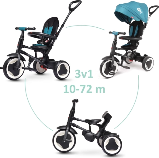 Qplay folding tricycle Rito EVA green-blue