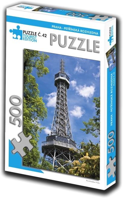 Toeristische editie puzzel Petrín-uitkijktoren 500 stukjes