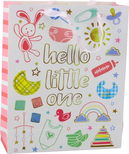 Geschenktasche für Babys Hello Little One 32 × 26 × 10 cm