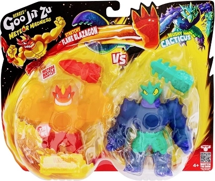 Heroes of Goo Jit Zu Meteor Madness – Flame Blazagon vs. Mushy Cacticus (2-pack)