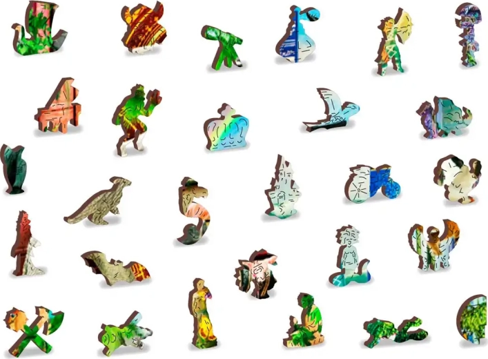 Uniek gevormde “whimsy” stukjes