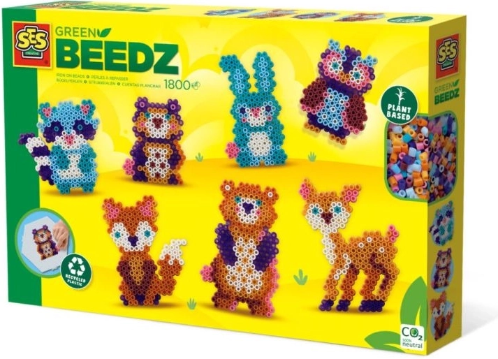 SES Creative Green Beedz strijkkralen bosdieren