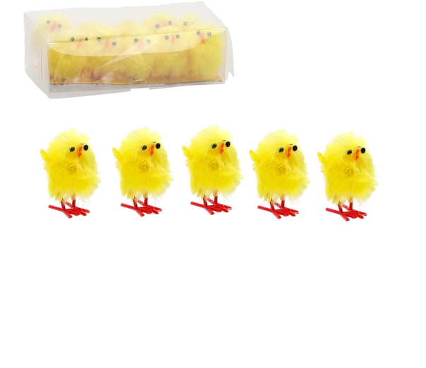 Set of 10 Easter Yellow Chicks