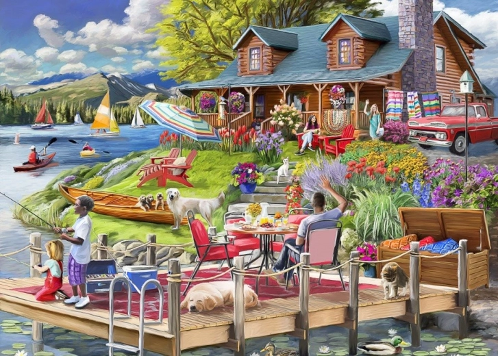 Bluebird puzzle “Lakeside Rest” 500 pieces
