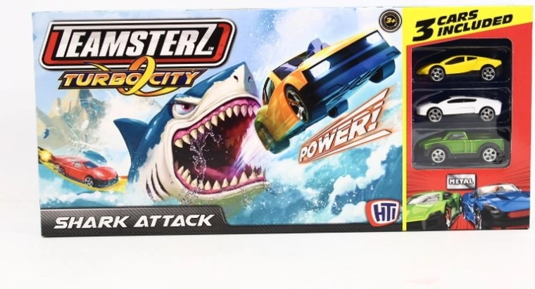 Teamsterz Track Shark Attack with Launcher and 3 Cars