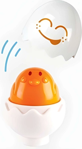 Squeaky chicks for sensory exploration