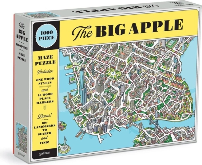 Galison puzzel Het Grote Appel New York 2-in-1, 1000 stukjes