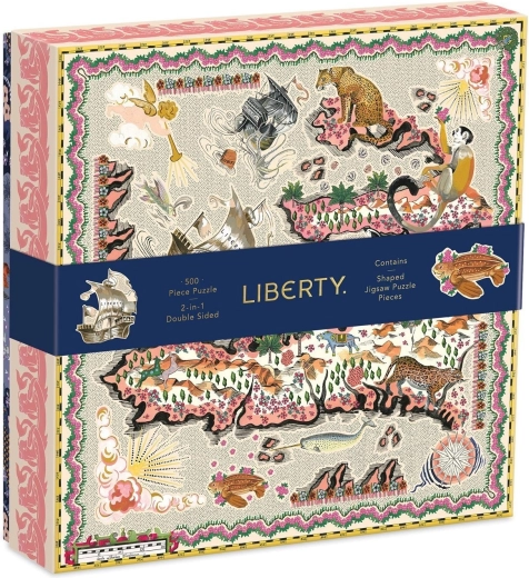 Puzzle double face 2-en-1 Galison Liberty Maxine London 500 pièces