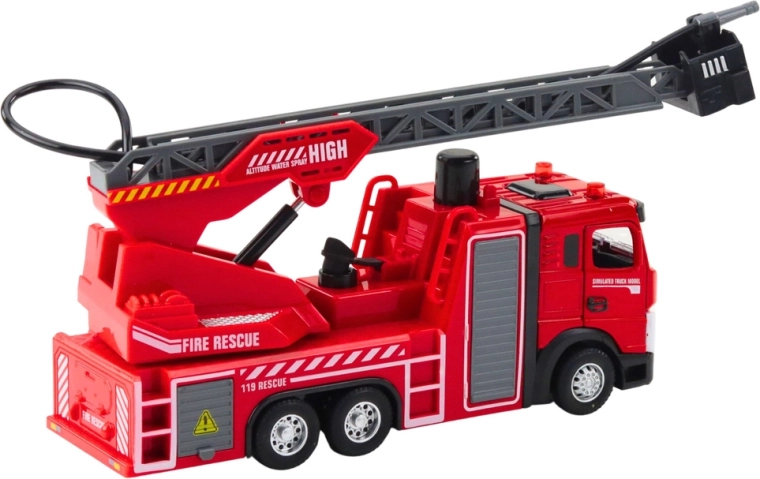 Real water spraying for action-packed rescue