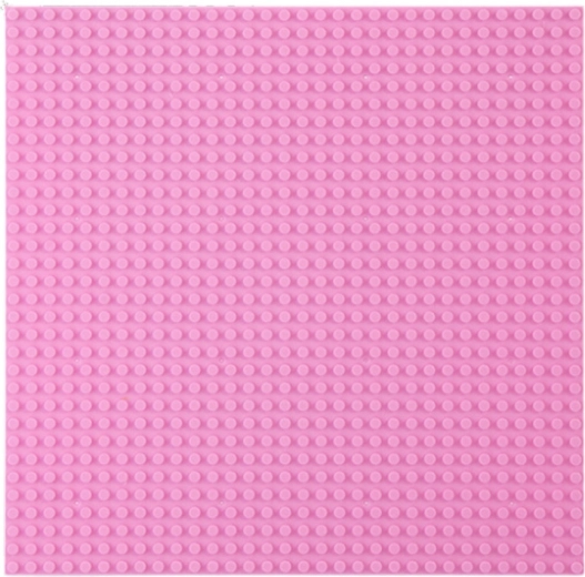 Roze bouwplaat voor blokken 40x40 cm