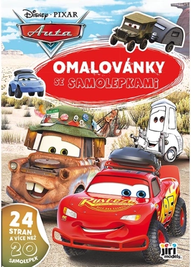 Kleurboek A4 met stickers – Auto’s