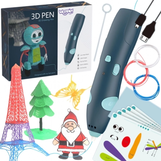 Woopie 3D-pen voor kinderen met USB-voeding en veilige vullingen