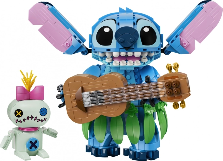 Two iconic characters: Stitch and Scrump
